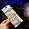 Destiny Jewels Fashion Flower Pearl Bow Hair Clip Hairpin Set Combo of 5 For Women & Girls