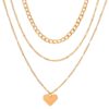 Destiny Jewels Gold Plated Heart Shape Pendan Necklace For Women Girls