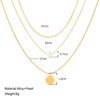 Destiny Jewels Multi-Layer Metal Pearl Gold-Plated Necklace For Women & Girls