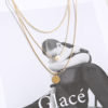 Destiny Jewels Multi-Layer Metal Pearl Gold-Plated Necklace For Women & Girls