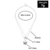 Destiny Jewels Silver-Plated Double Layer Butterfly Necklace For Women & Girls