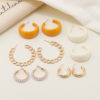 Destiny Jewels 5 Pair Hoop Earrings Set For Women & Girls
