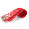 KILLFE Elastic Belts For Women Golden Leaf Buckle For Dresses Coat Fashion Elastic Wide Wesa Red Strap