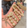 Destiny Jewels 6Pcs Feather Pearl Hair Clip White Stone Decor Hair Clip For Women & Girls
