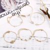 Destiny Jewels 6Pcs Set Gold Plated Bracelet For Women & Girls