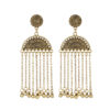 Destiny Jewels Oxidised Traditional Kundan Gold Long Dangler Chain Earrings For Women & Girls