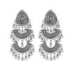 Destiny Jewels Oxidised Traditional Kundan Afgani Tribal Silver Earrings For Women & Girls