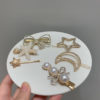 Destiny Jewels Women Fashion Moon Star Bow Pearl Starfish Hair Clip Hairpin Set of 6Pcs
