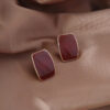 Gold Plated Korean Style Geometrical Design Trending Stud Earrings