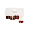 Destiny Jewels Gold Plated Heart Shaped Colourful Small Hoop And Stud Earrings Combo of Korean Earrings Set For Women & Girls