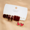 Destiny Jewels Gold Plated Heart Shaped Colourful Small Hoop And Stud Earrings Combo of Korean Earrings Set For Women & Girls